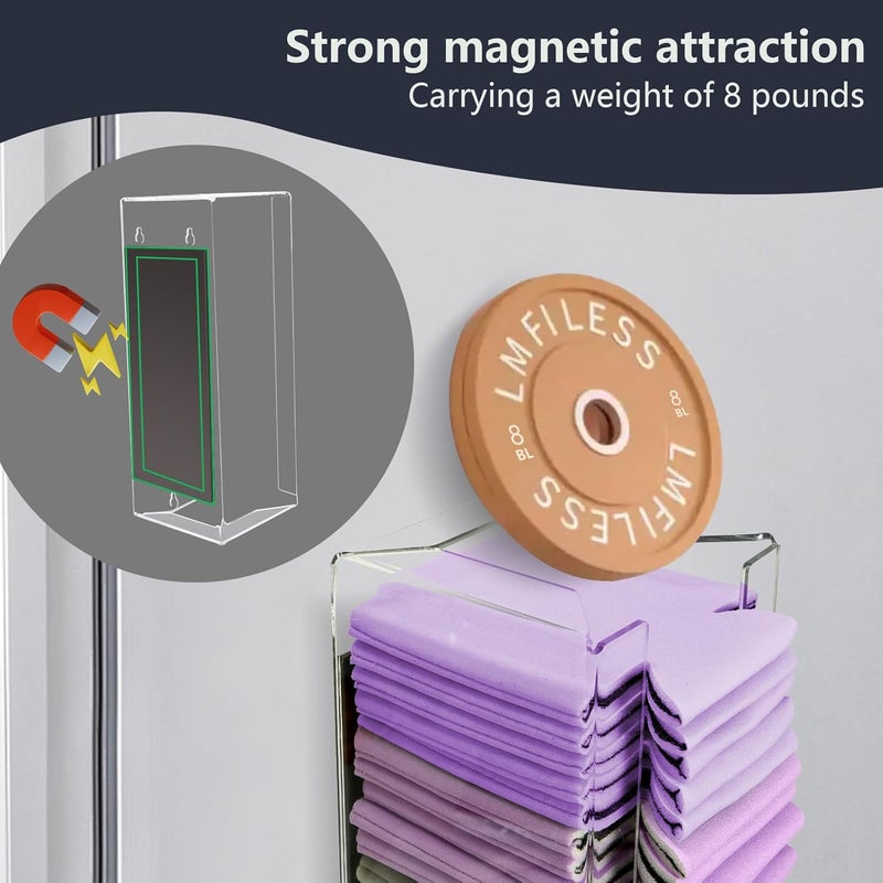 Wanapure Magnetic Acrylic Can Cooler Holder, Beer Can Sleeves Storage, Wall Mounted Can Cooler Dispenser, Gifts for Beer Lovers - Image 3